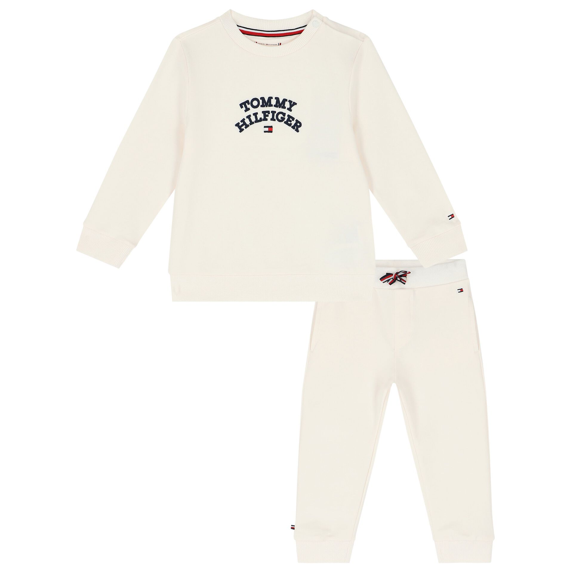 Tommy Hilfiger Baby Boys Ivory Logo Tracksuit Junior Couture UAE