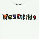 تيشيرت قطن بالشعار باللون الابيض, 4, hi-res