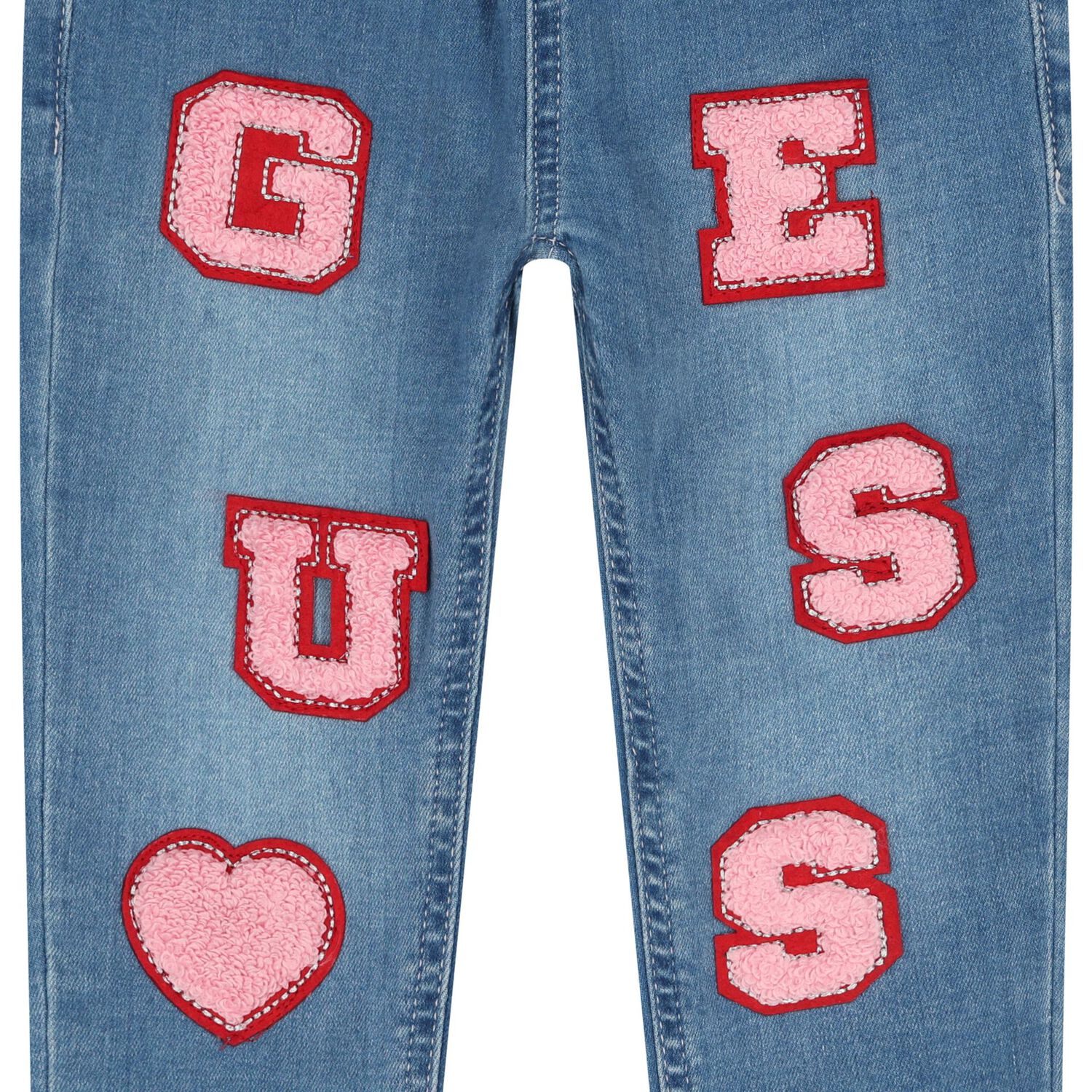 Younger Girls Logo Denim Jeans, 1, hi-res