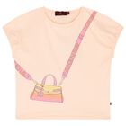 Girls Pink Bag T-Shirt, 2, hi-res