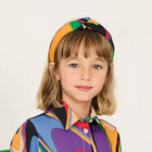 Girls Black & Purple Onde Headband, 2, hi-res