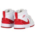 Younger White & Red Jordan 1 Mid Easyon Trainers, 1, hi-res