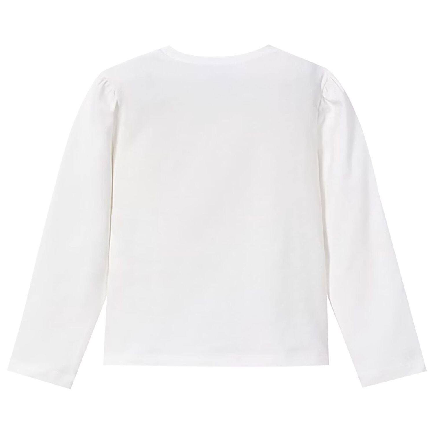 Girls White Dolls Long Sleeve Top, 1, hi-res image number null
