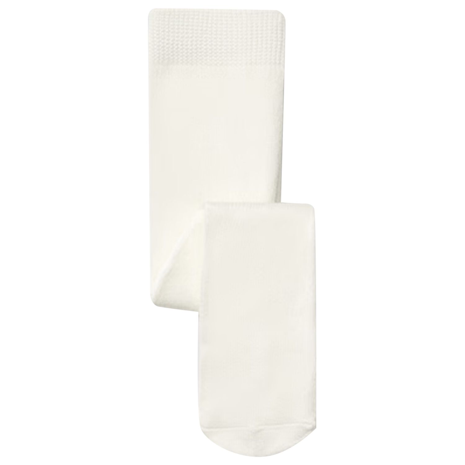 Baby Girls White Logo Tights, 5, hi-res