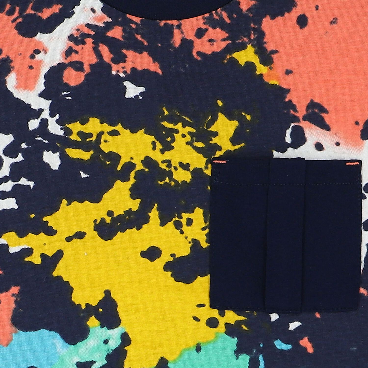 Boys Multi-Coloured Abstract T-Shirt, 1, hi-res