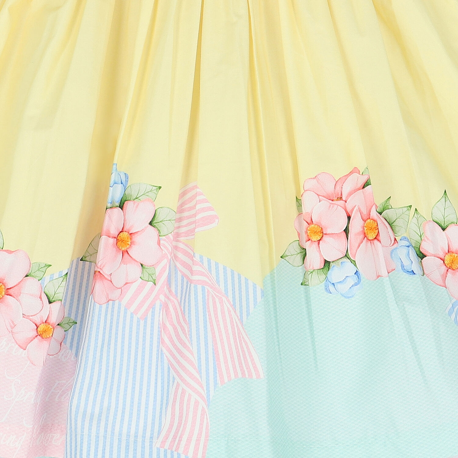 فستان بطبعة الزهور باللون الأصفر, 1, hi-res