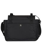 Black Logo Baby Changing Bag, 1, hi-res