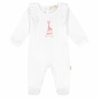 Baby Girls White Logo Babygrow, 2, hi-res