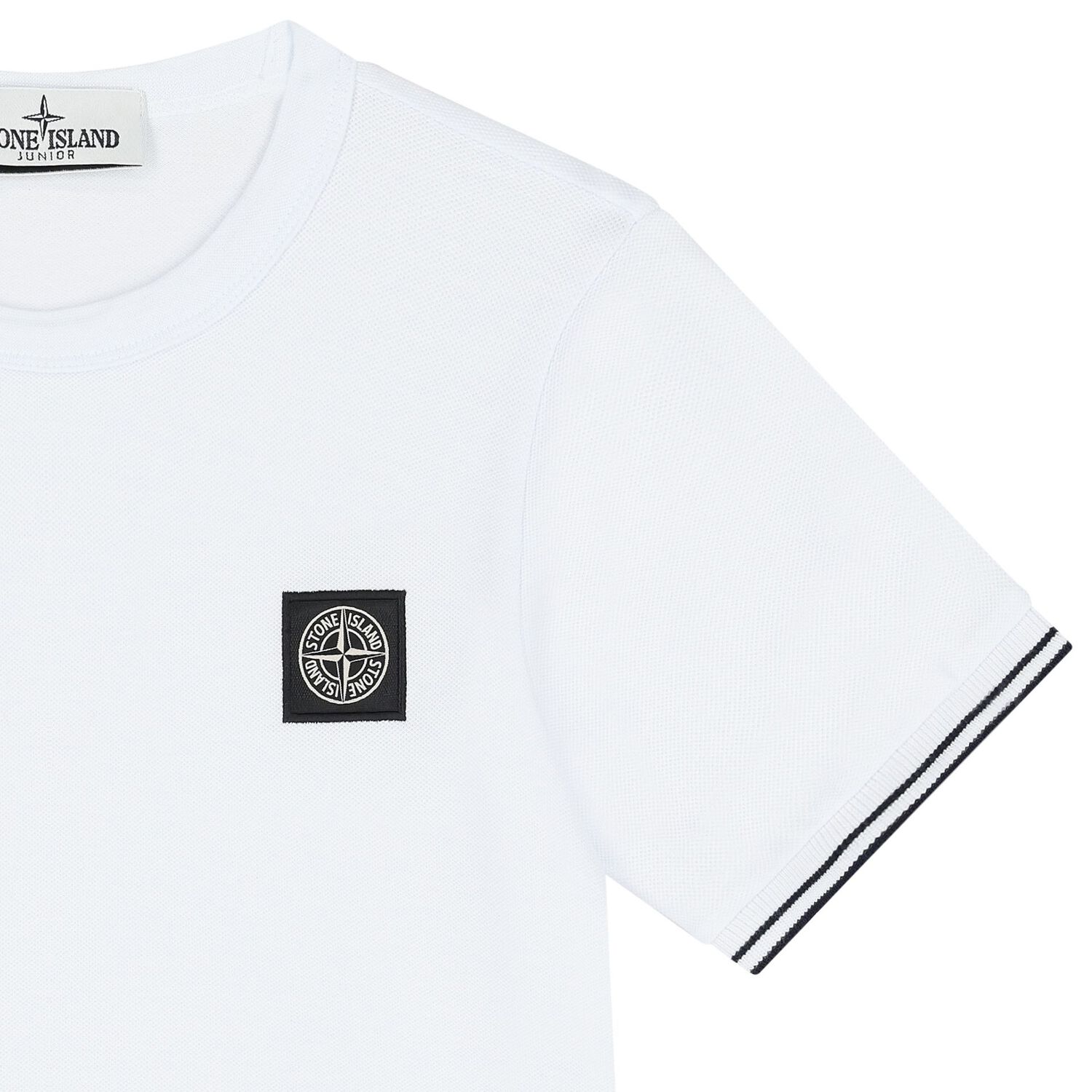 Boys White Logo T-Shirt, 4, hi-res image number null