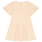Younger Girls Pink Logo Dress, 1, hi-res