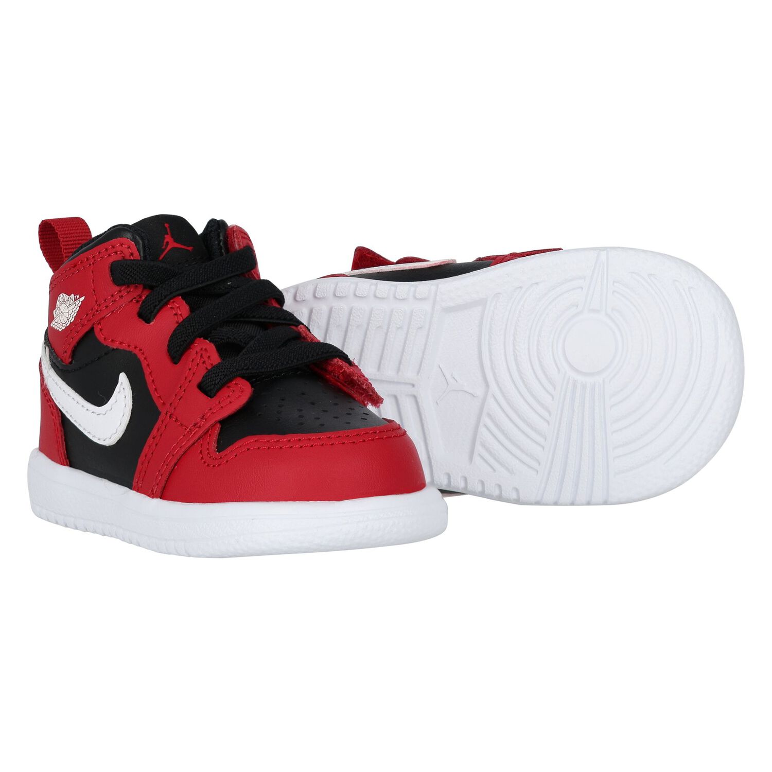 Red, Black & White Air Jordan 1 Mid Alt Trainers, 1, hi-res