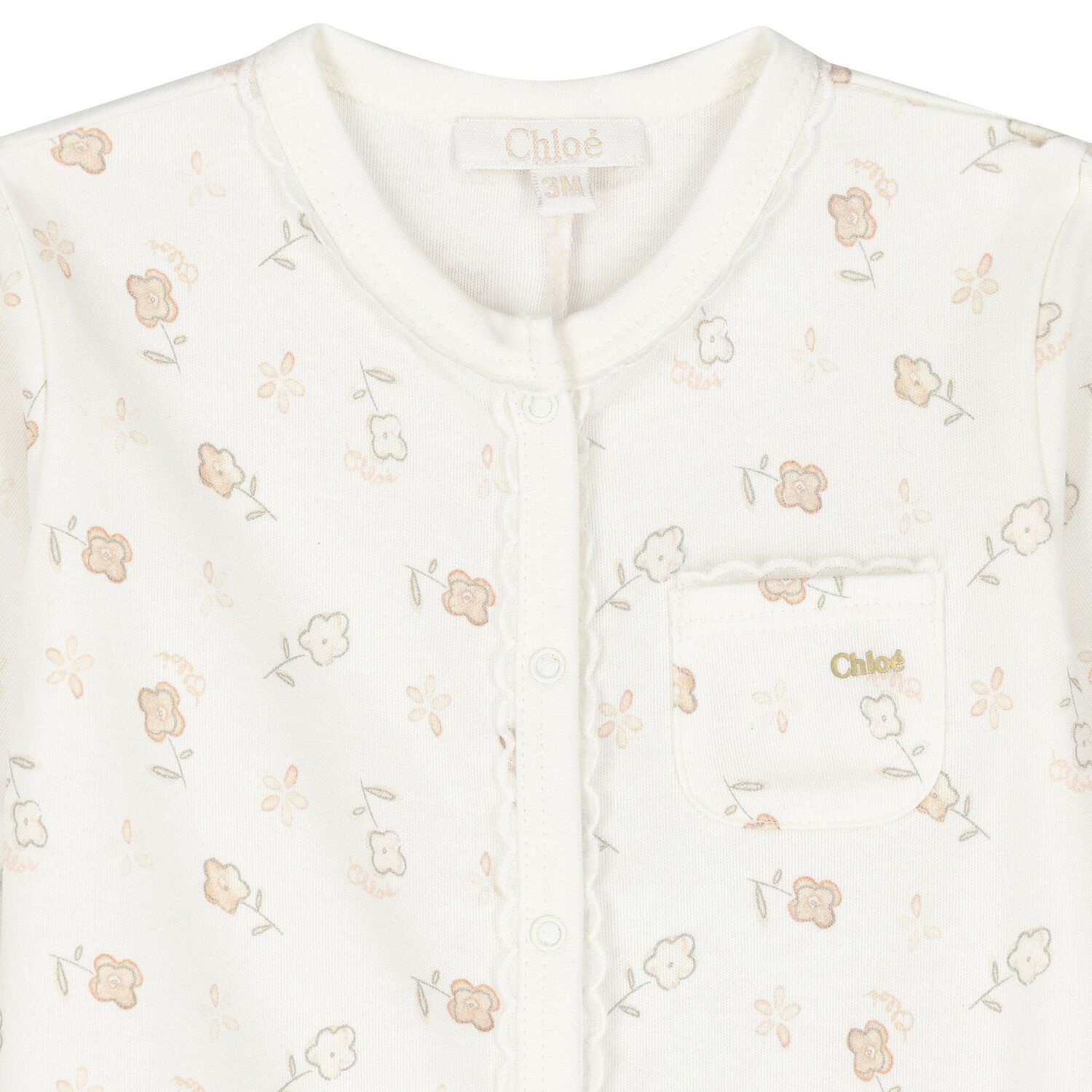 طقم بنات هدايا بالشعار باللون العاجي, 1, hi-res