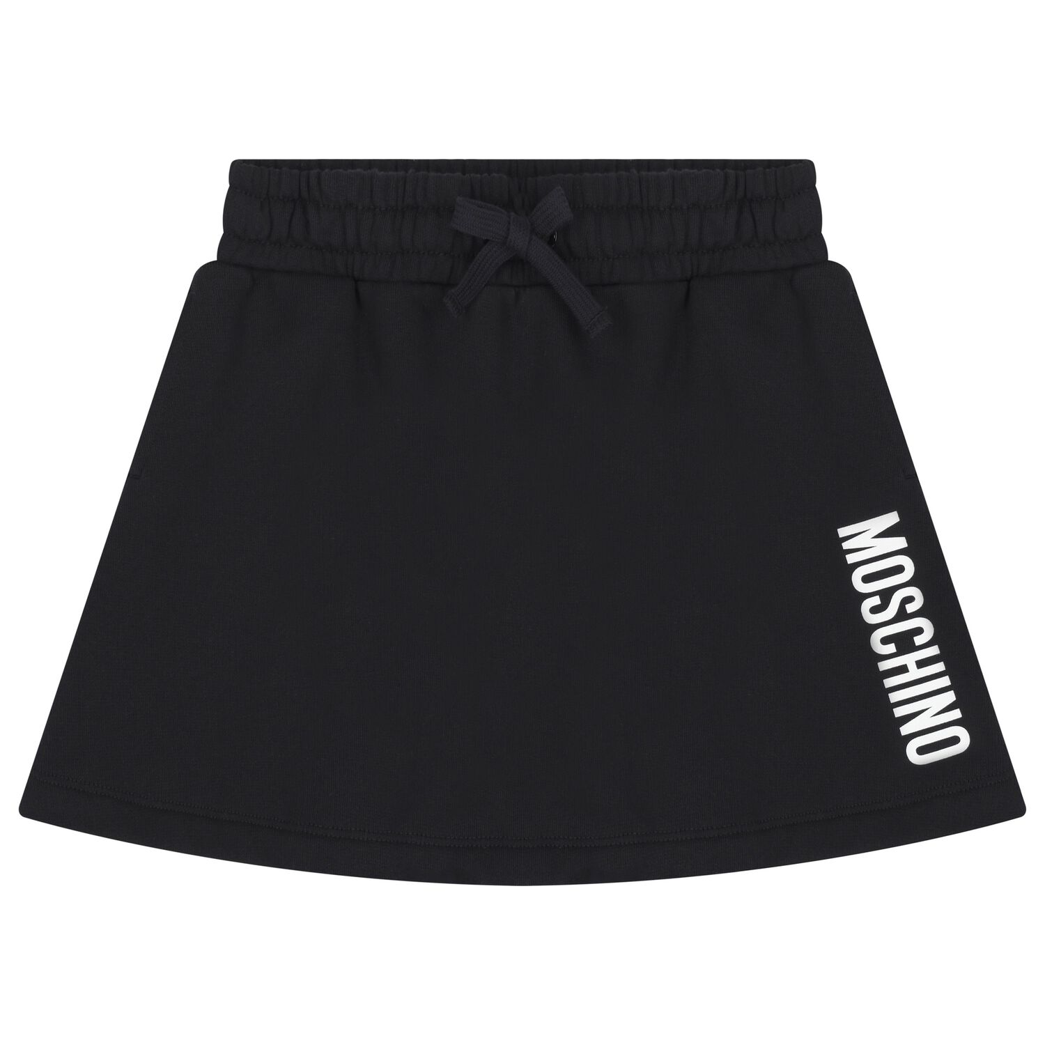 Girls Black Logo Skirt, 2, hi-res