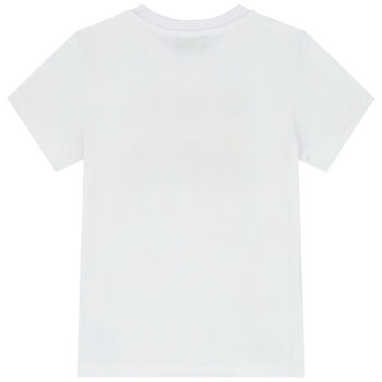 White Teddy Bear Logo T-Shirt