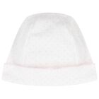 Baby Girls White & Pink Bunny Hat, 2, hi-res
