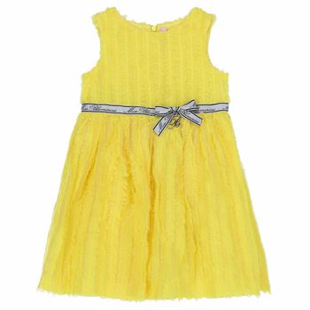 Girls Yellow Logo Dress