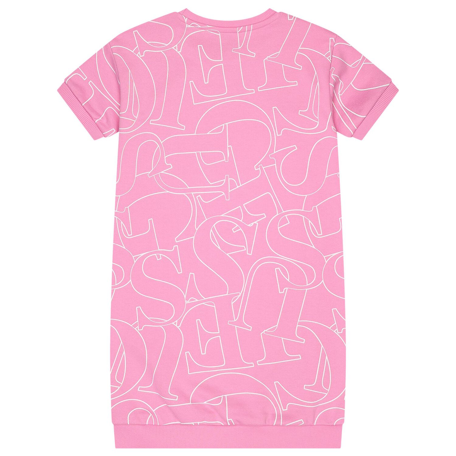 Girls Pink Logo Dress, 1, hi-res