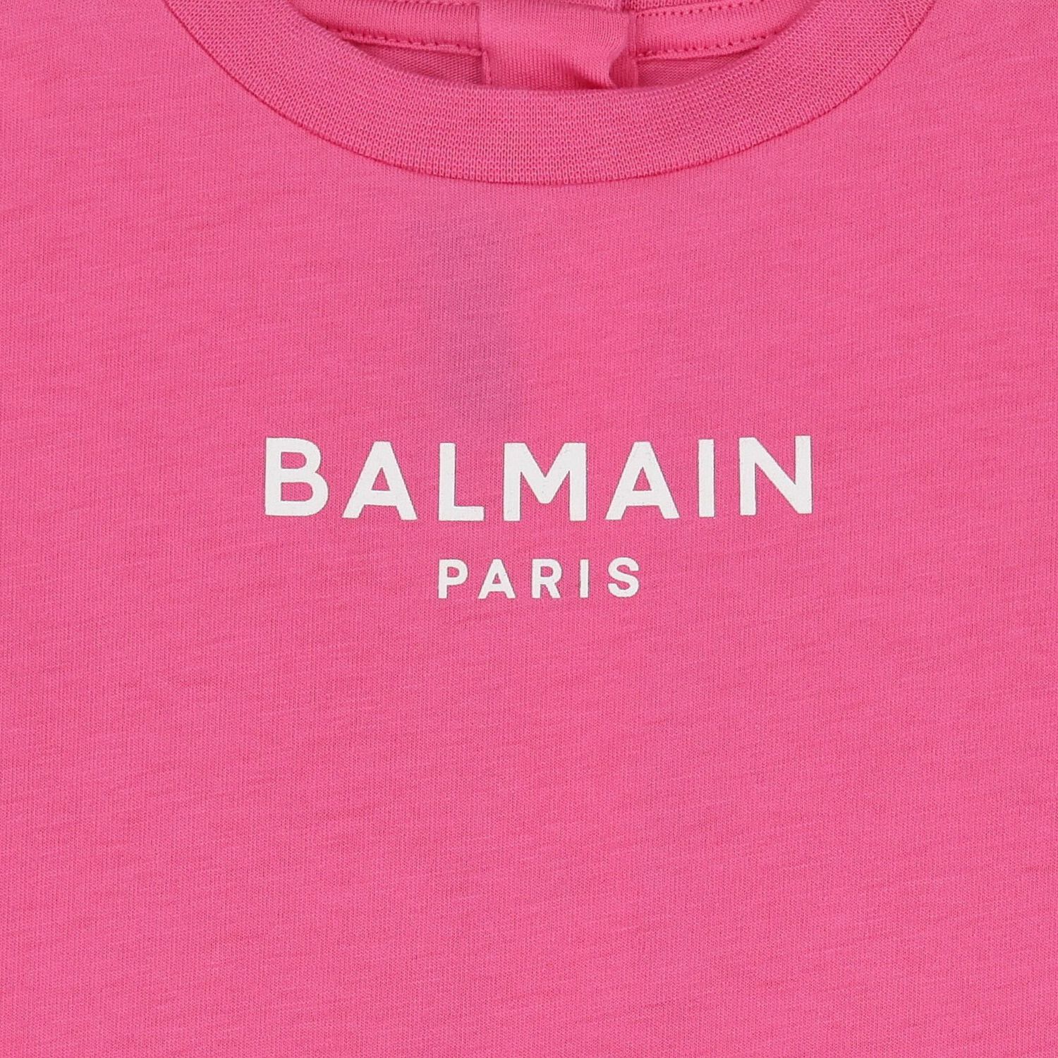 طقم فستان باللون وردي بشعار , 1, hi-res