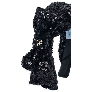 Girls Black Sequin Headband, 1 Girls Black Sequin Headband