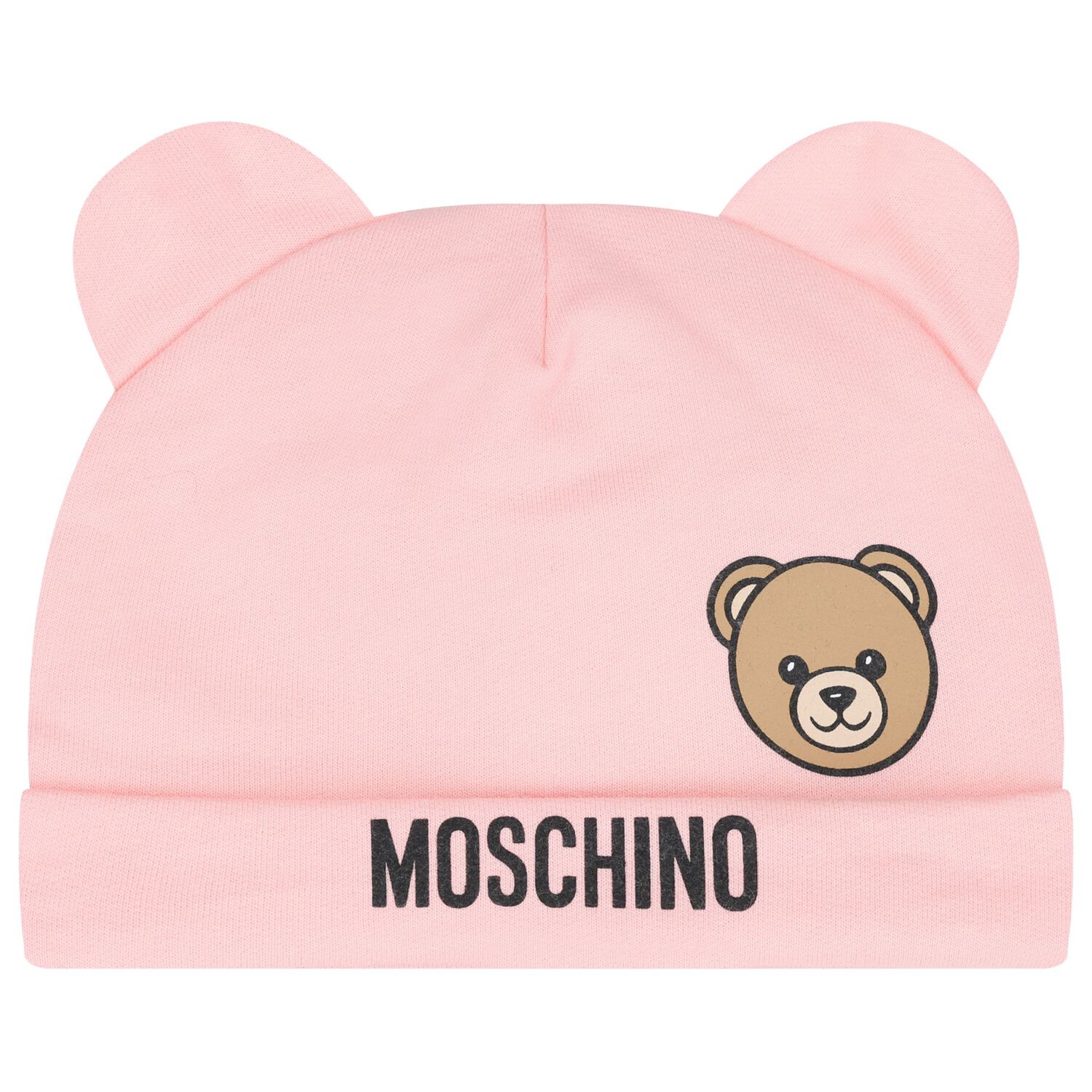 طقم افرول للبنات بشعار تيدي باللون الوردي, 3, hi-res