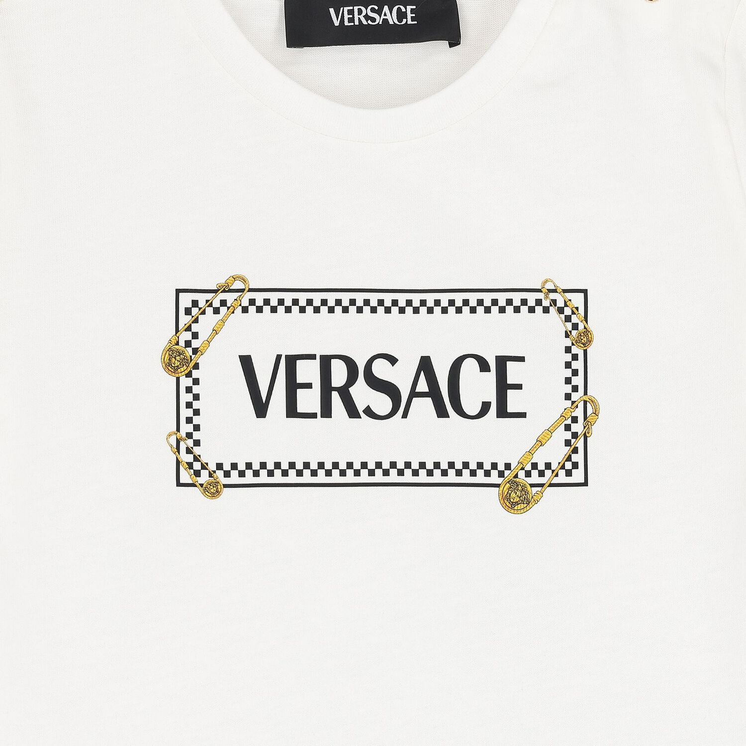 تيشيرت أولاد بالشعار باللون الأبيض, 2, hi-res