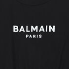 Girls Black Logo Dress, 1, hi-res