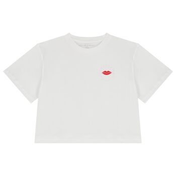 Girls White Logo T-Shirt