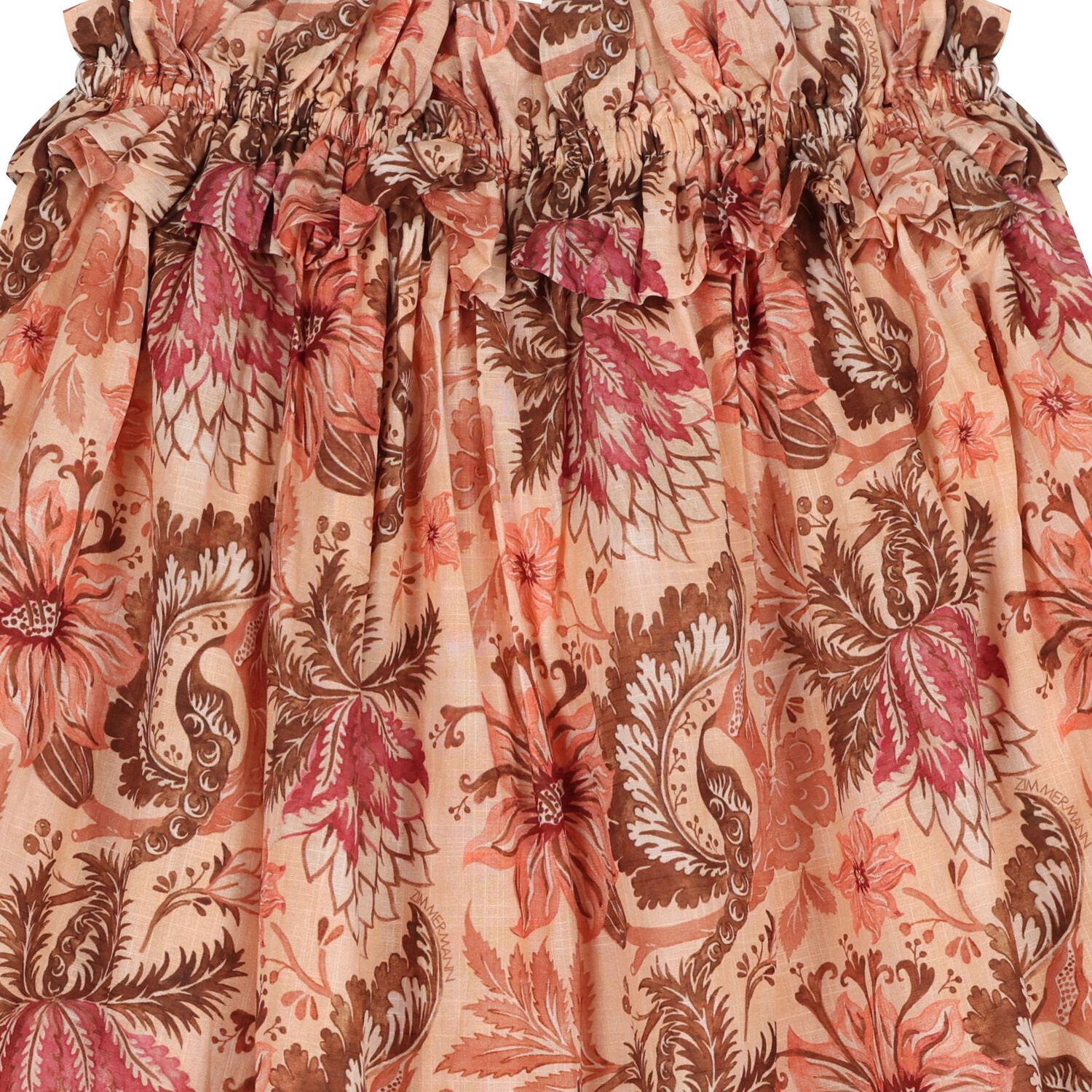 فستان بناتي باللون الوردي مزهر, 1, hi-res