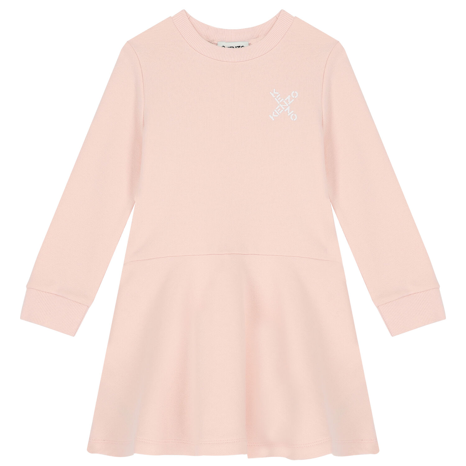 Girls Pink Logo Dress, 1, hi-res