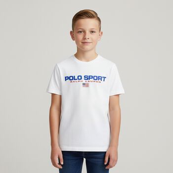 Boys White Logo T-Shirt