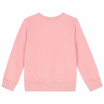 Girls Pink Logo Sweatshirt