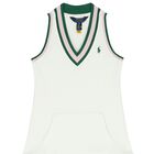 فستان بنات التنس باللون الأبيض, 1, hi-res