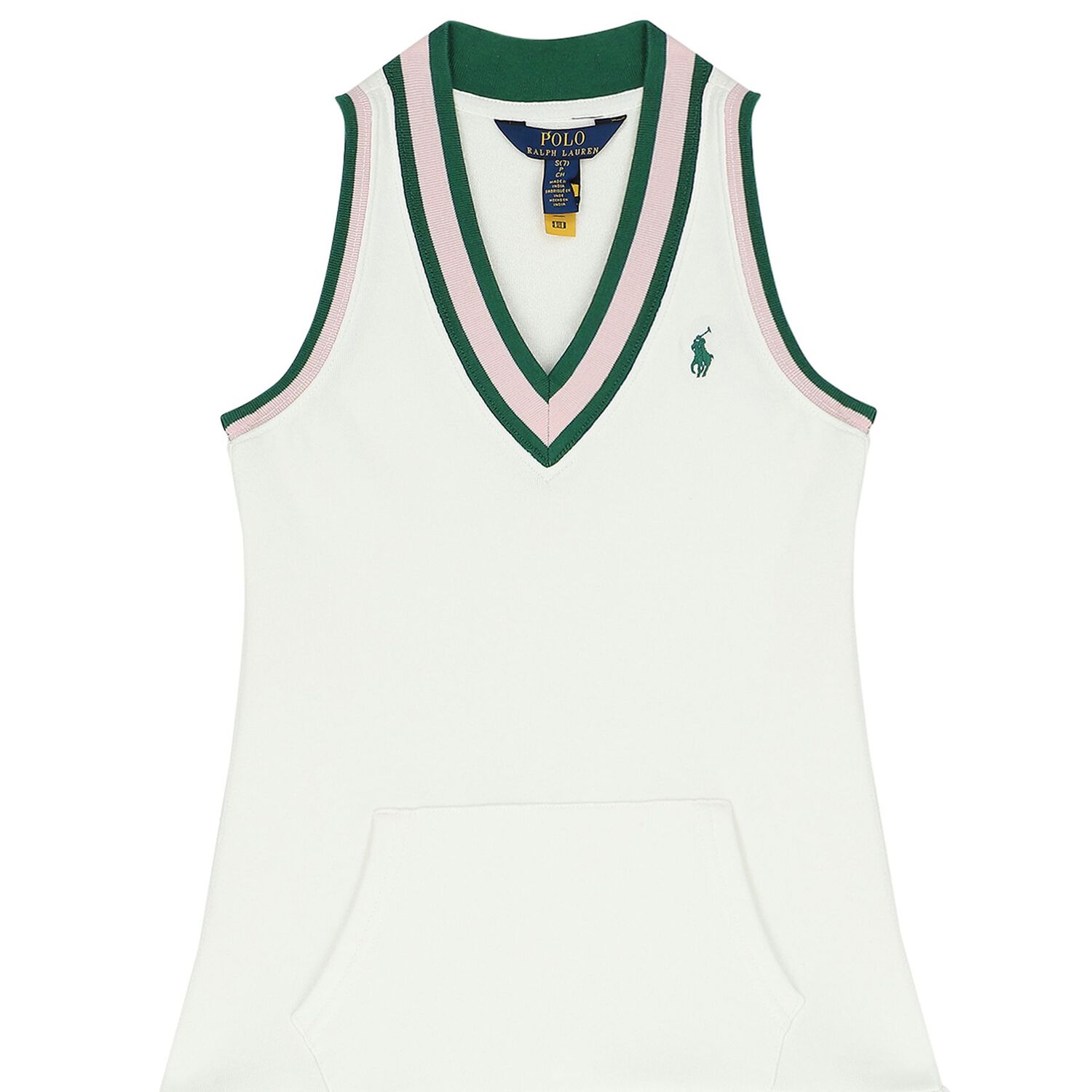 فستان بنات التنس باللون الأبيض, 1, hi-res