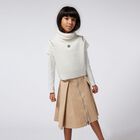Girls Beige Logo Skirt, 1, hi-res