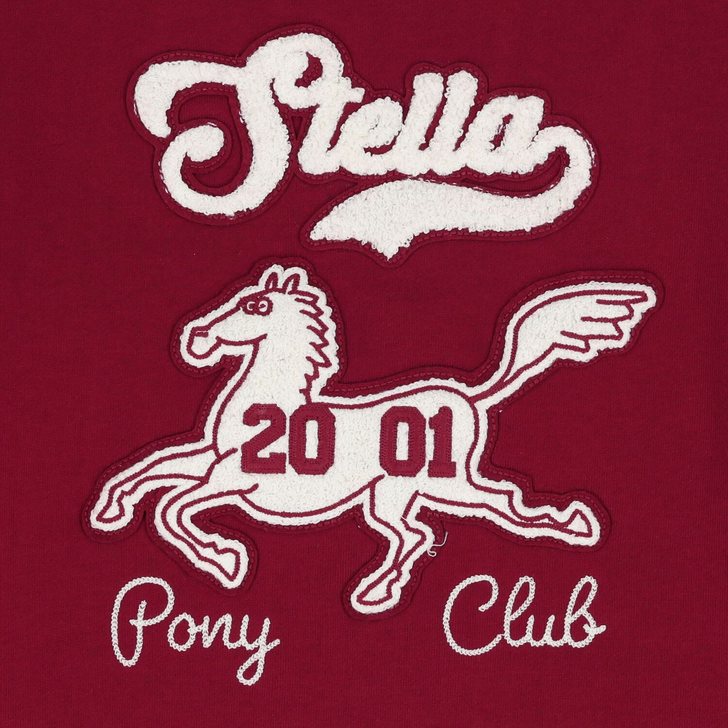 Girls Burgundy Horse Logo Dress, 1, hi-res