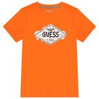Boys Orange Logo T-Shirt, 1, hi-res