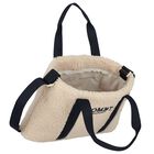 Girls Ivory Sherpa Fleece Tote Bag, 1, hi-res
