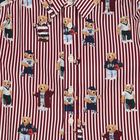Girls White & Red Polo Bear Striped Shirt Dress, 1, hi-res