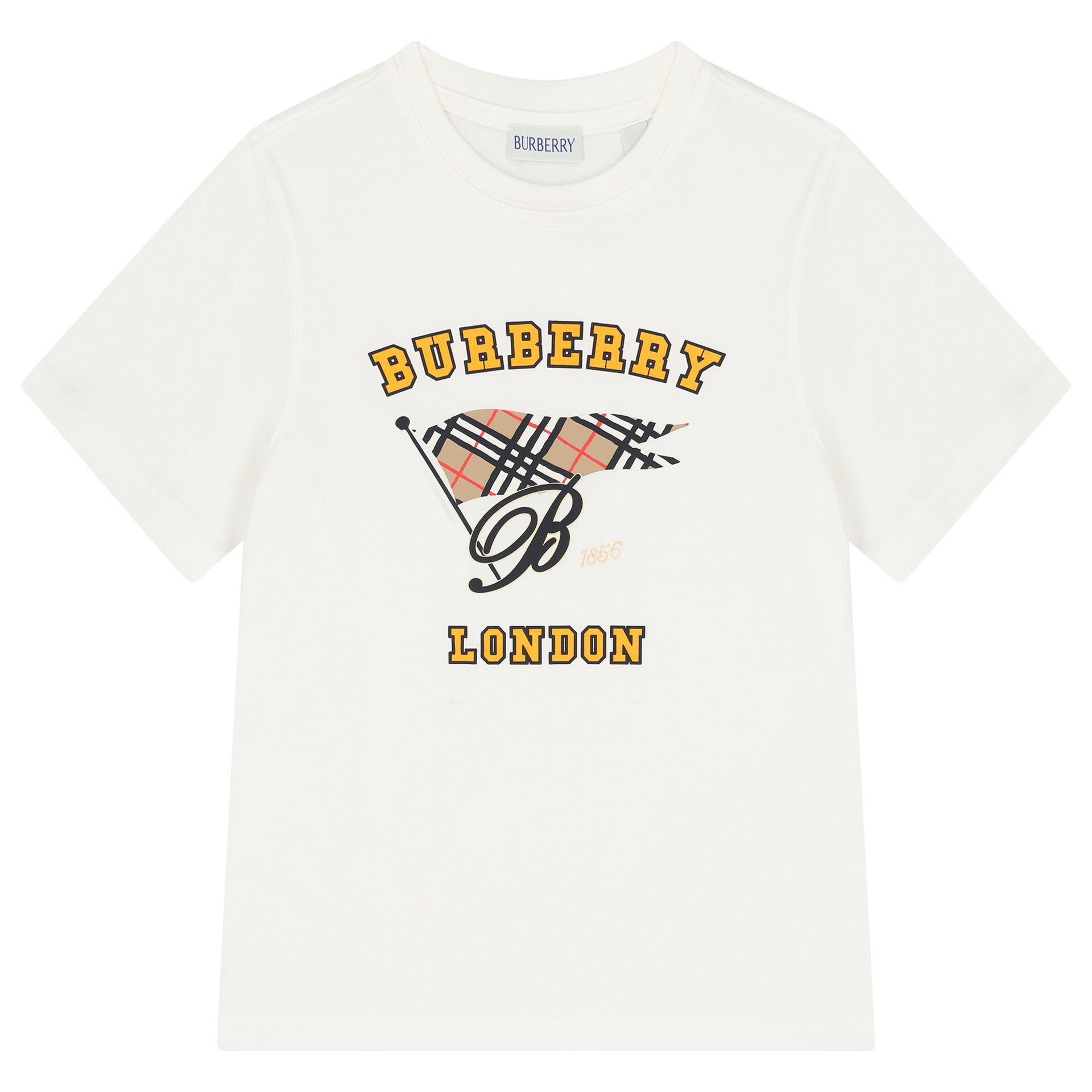 Burberry Boys Ivory Logo Flag T-Shirt | Junior Couture UAE