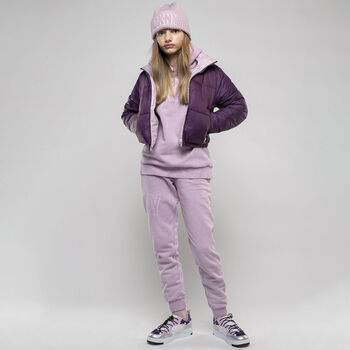 بنطلون رياضى بالشعار باللون الأرجواني