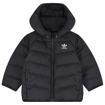 Younger Black Logo Puffer Jacket