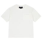 طقم شورت أولاد بالشعار باللون الكحلي والابيض, 1, hi-res