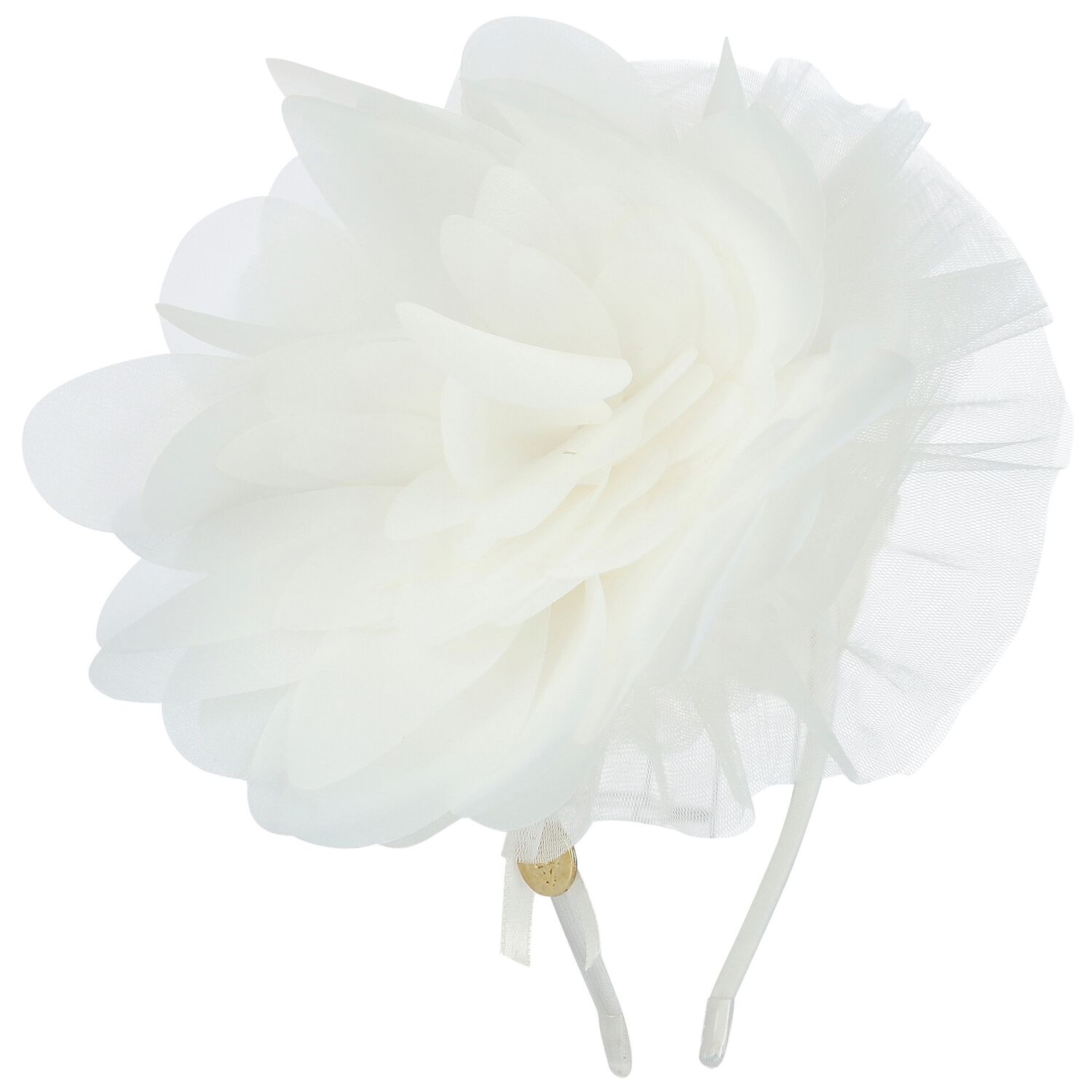 طوق شعر بنات باللون الأبيض, 1, hi-res image number null