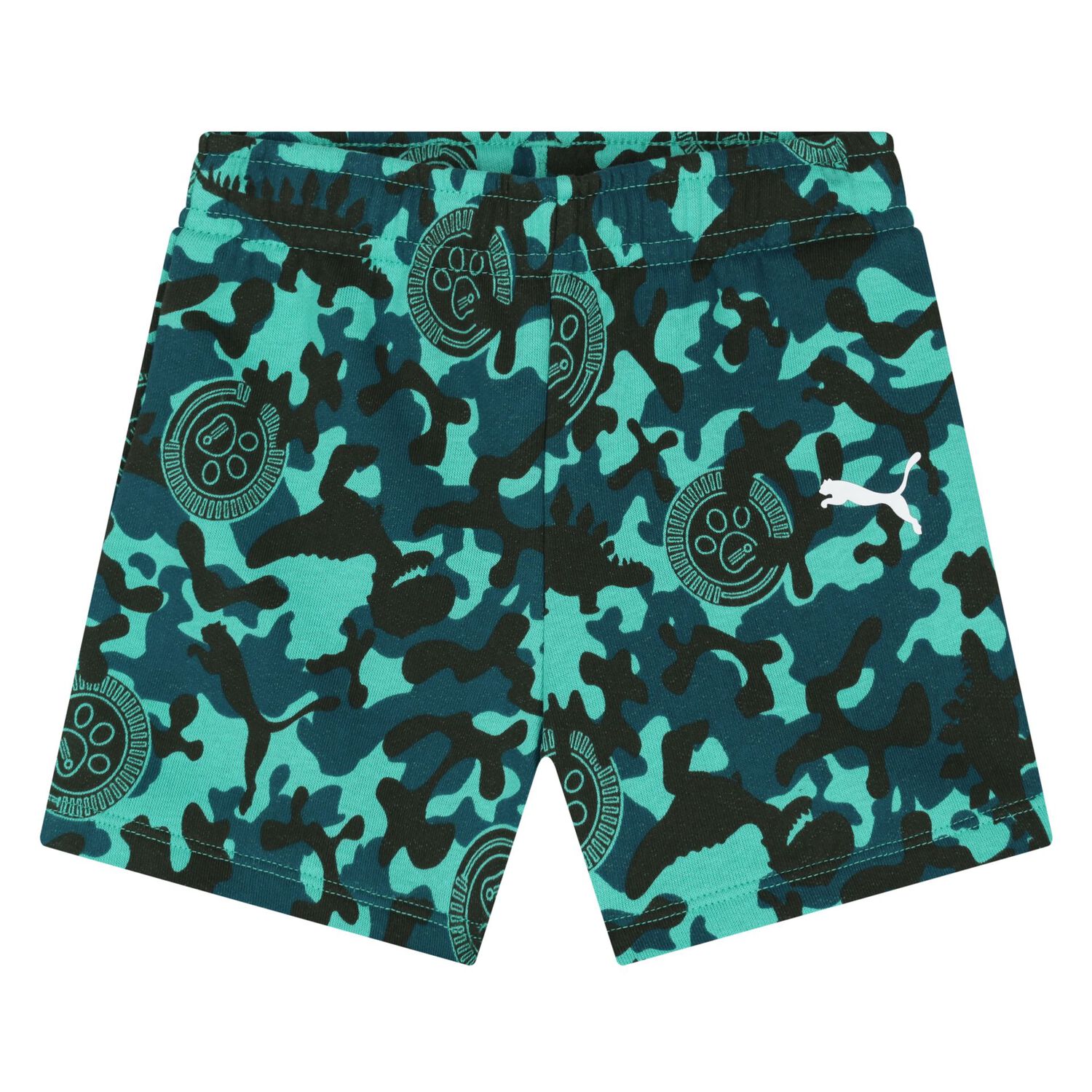 Younger Boys Green Logo Paw Patrol Camouflage Shorts Set, 1, hi-res