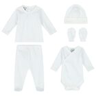 Boys White & Blue Stars Baby Gift Set, 1, hi-res