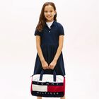 Navy Blue, White & Red Duffel Bag, 1, hi-res