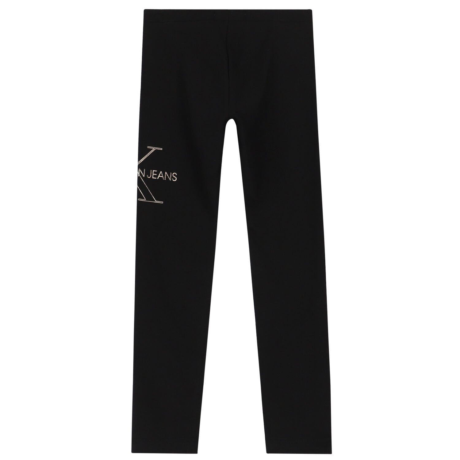 Girls Black Logo Leggings, 1, hi-res image number null