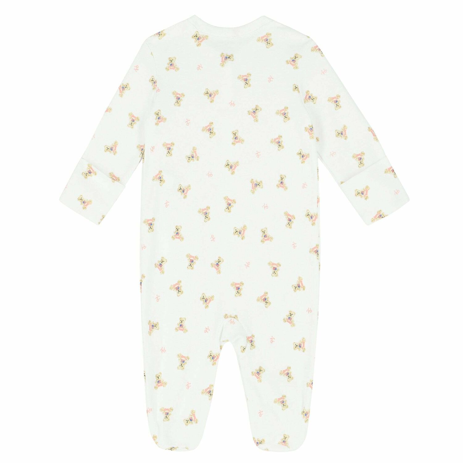 Baby Girls White Printed Babygrow, 2, hi-res image number null