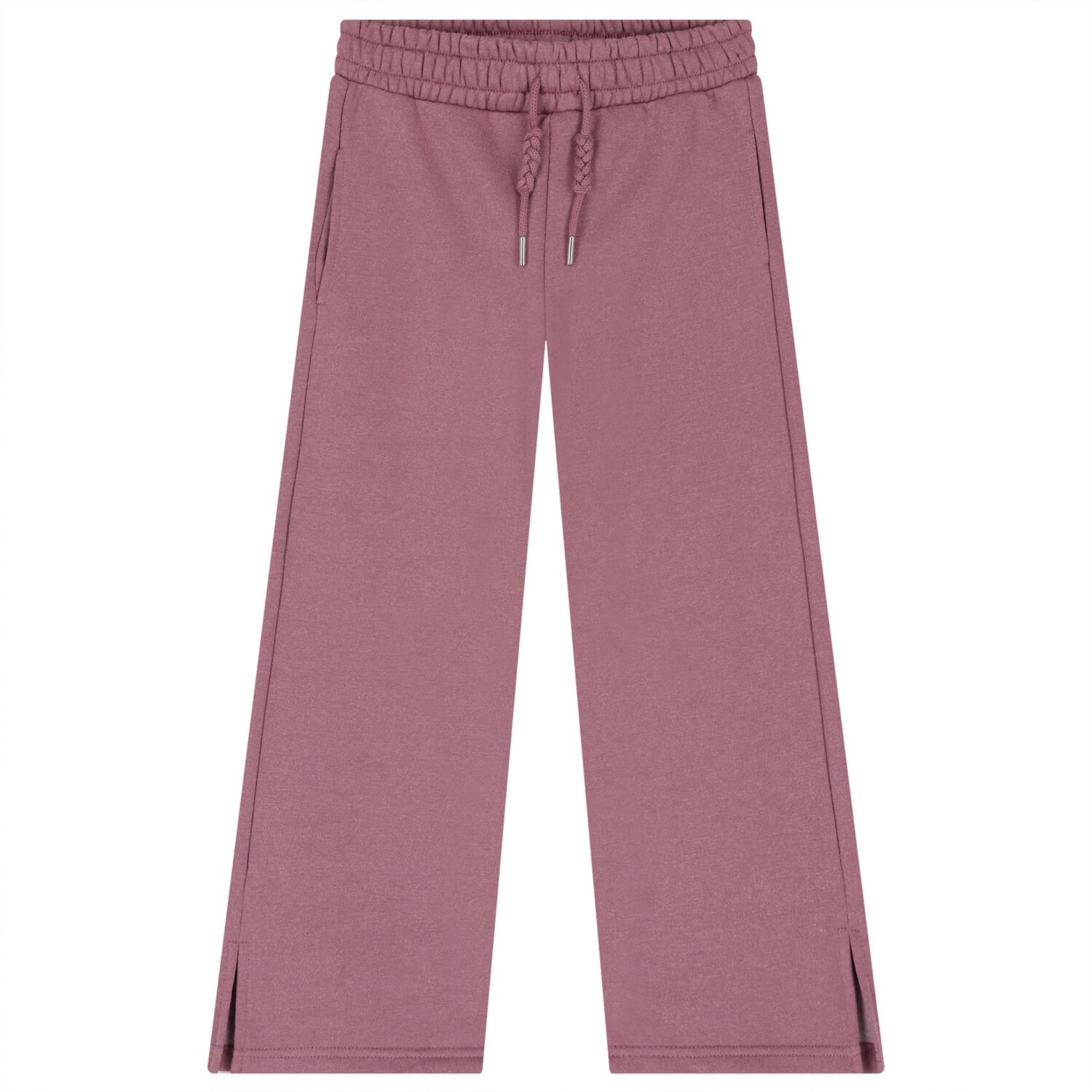 Girls Pink Wide Leg Trousers, 1, hi-res