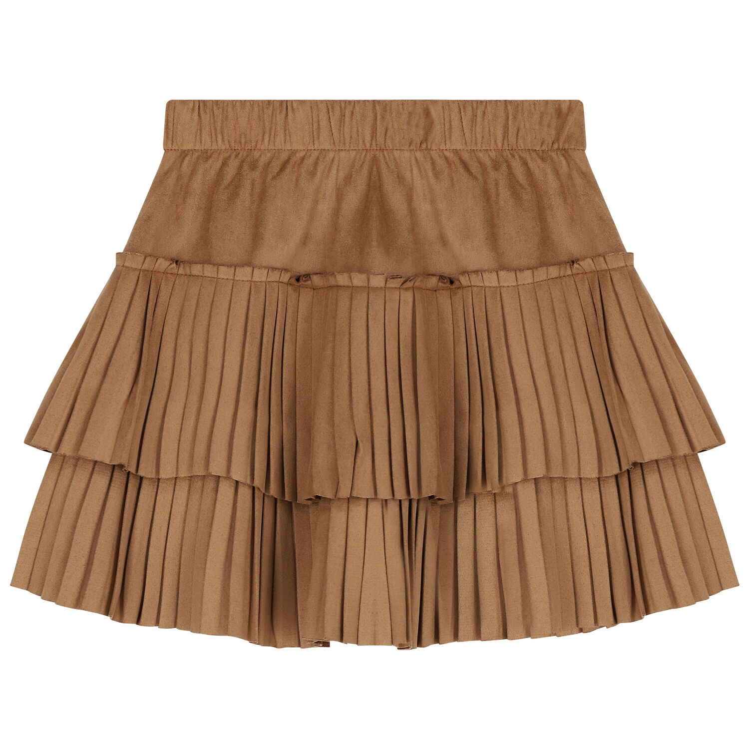 Girls Beige Pleated Skirt, 1, hi-res image number null